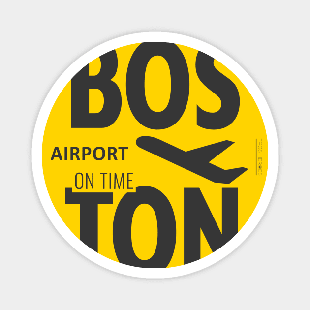 Boston yellow Magnet by Woohoo